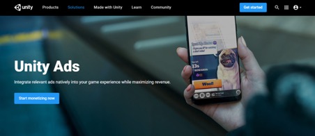Unity Ads App Monetization Platform 